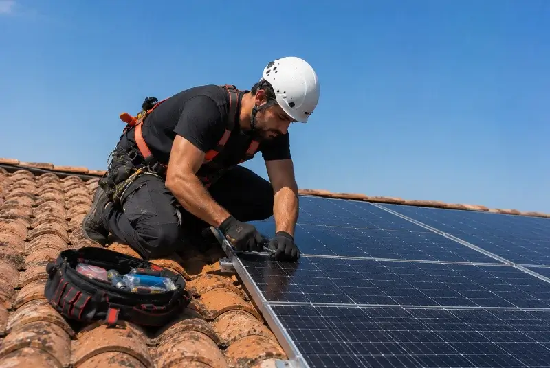 Maintenance et monitoring de panneaux solaires à Combes
