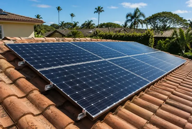 Installation de panneaux solaires à Combes